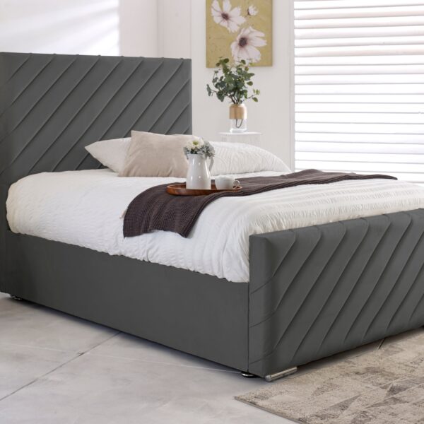 Dulo Ottoman Black Bed Frame