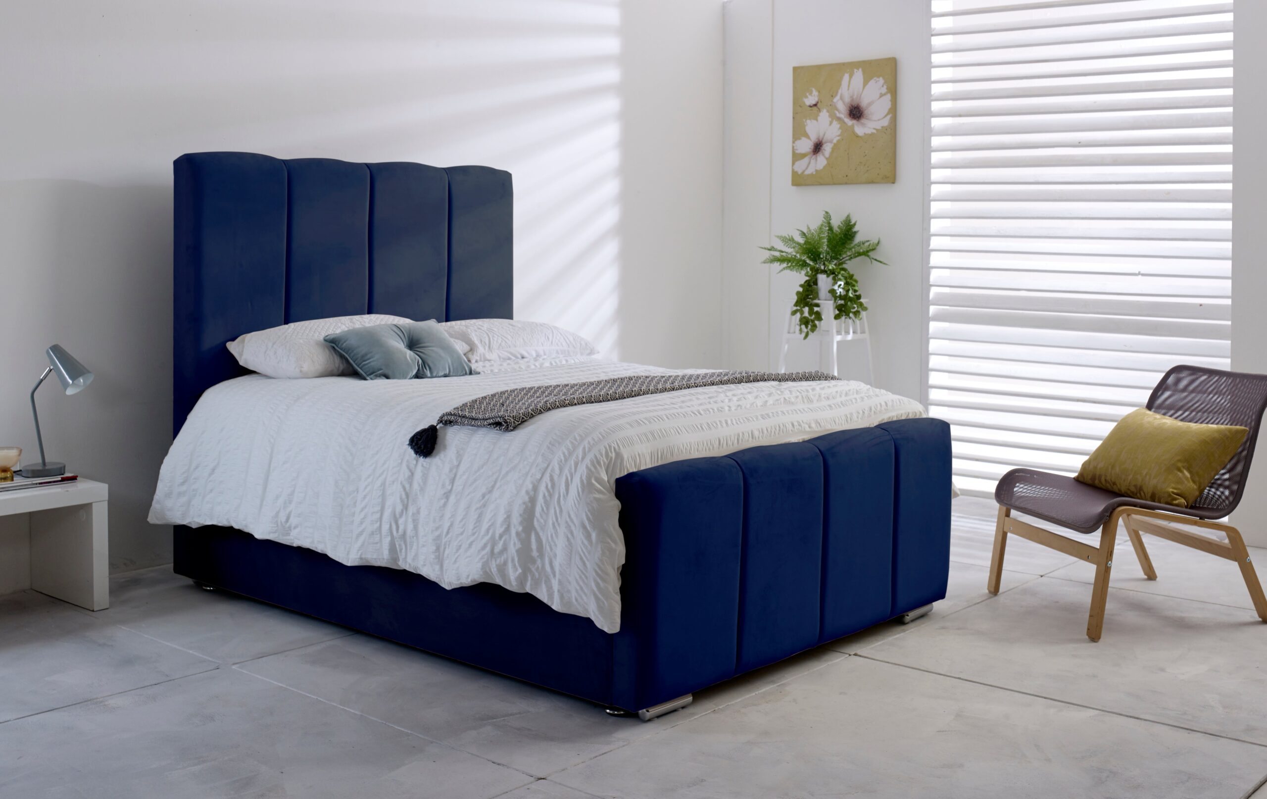 Featured image for 'Paris Ottoman Bed Frame in Blue by Rustic Charm Interiors' 27463 shopify image ALSULTAN2800290034blue 609dc20e 1e3f 430b a447 8760de285ddd scaled
