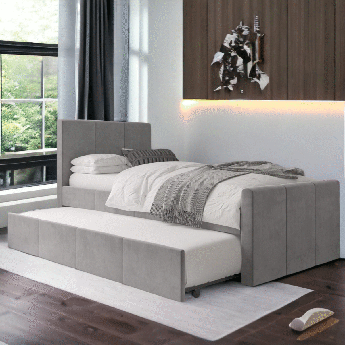 28651 shopify image SingleGuestBedwithTrundleinGreyDeviceRefurb