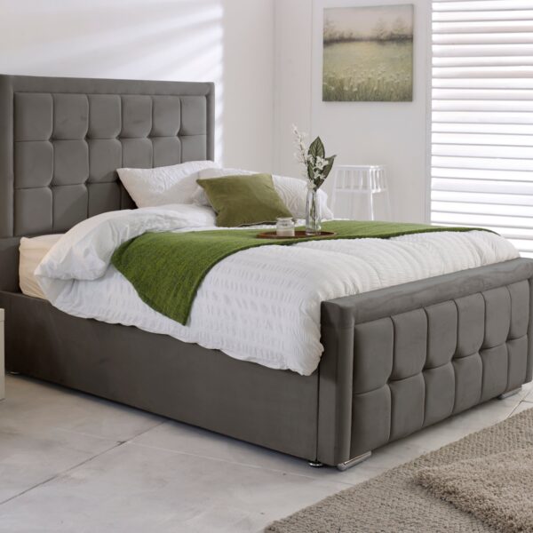 Tokyo Ottoman Grey King Size Bed - Birmingham